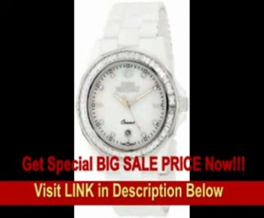 [FOR SALE] Swiss Precimax Women's SP12039 Luxe Mother-Of-Pearl Dial with White Ceramic Band Watch