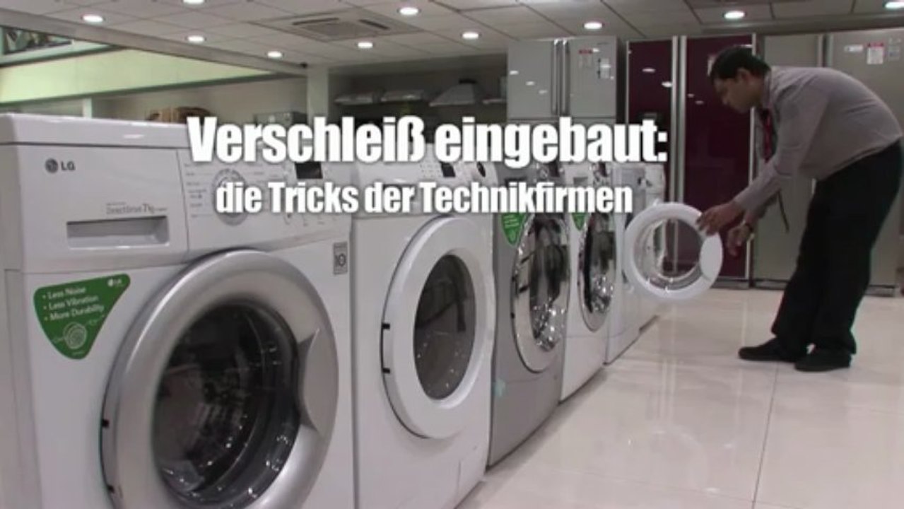 Verschleiß eingebaut - die Tricks der Technikfirmen (Videografik