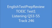 TOEIC Test1 Listening Q53-55 Track 246