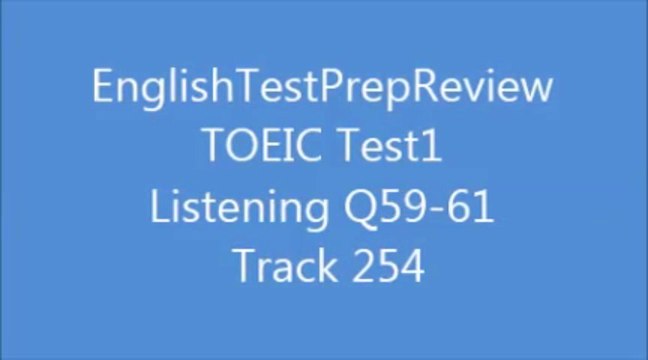 TOEIC Test1 Listening Q59 Track254