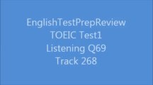 TOEIC Test1 Listening Q69 Track268