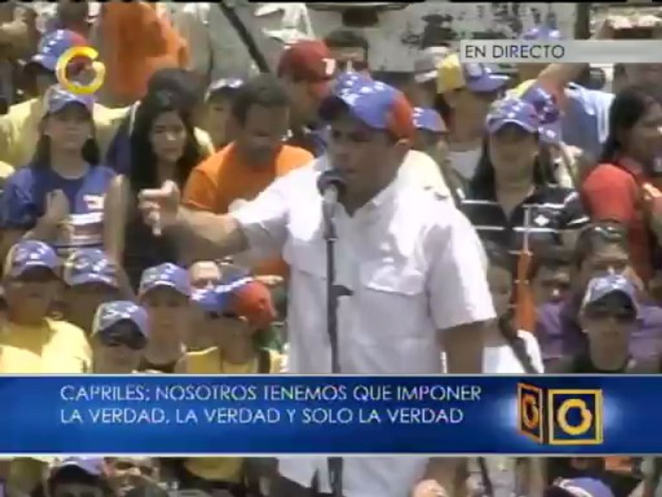 Candidato Capriles: No más mentiras