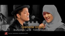 GRENADE Duet! | Bruno Mars -  Fatin Shidqia Lubis | XFactor Indonesia Auditions 2013