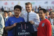 Première journée de David Beckham en Chine