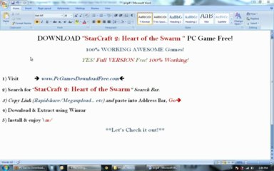 [FREE] Starcraft 2:Heart of the Swarm 2013 Download for PC for FREE!
