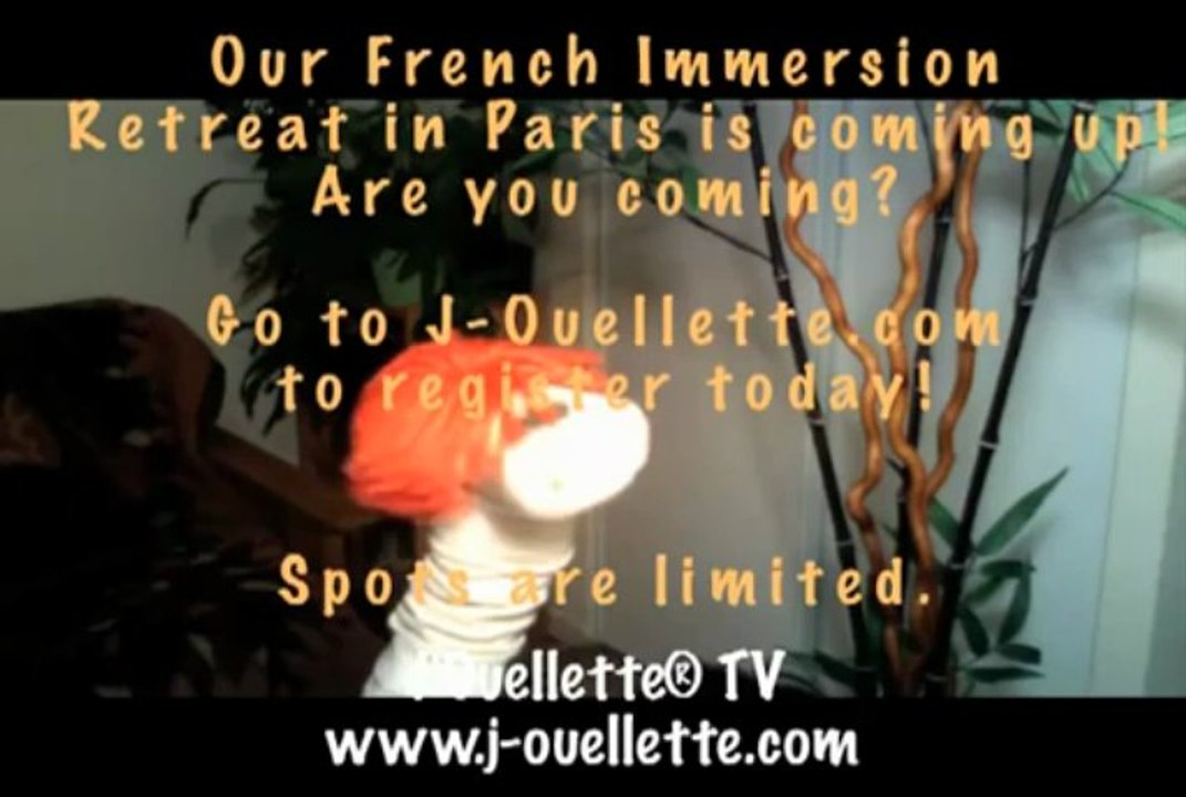 JOuellette TV - How to write your future - The verb ECRIRE  - Parisian French
