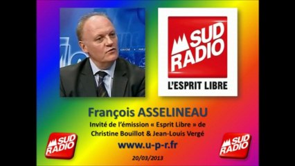 François Asselineau: Projet de Loi FIORASO & Francophonie dans « Le 18-20 de Sud radio »