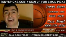Cleveland Cavaliers versus Miami Heat Pick Prediction NBA Pro Basketball Odds Preview 3-20-2013