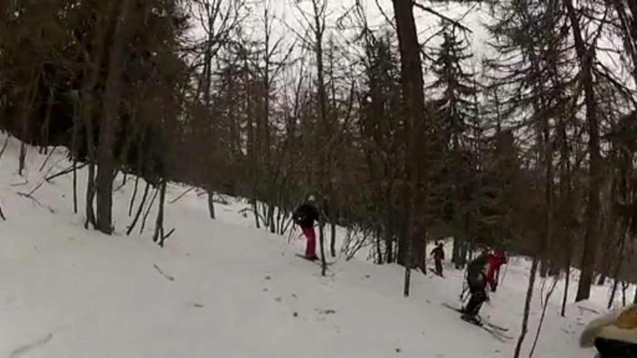 GoPro Ski - Aux Houches entre les souches...