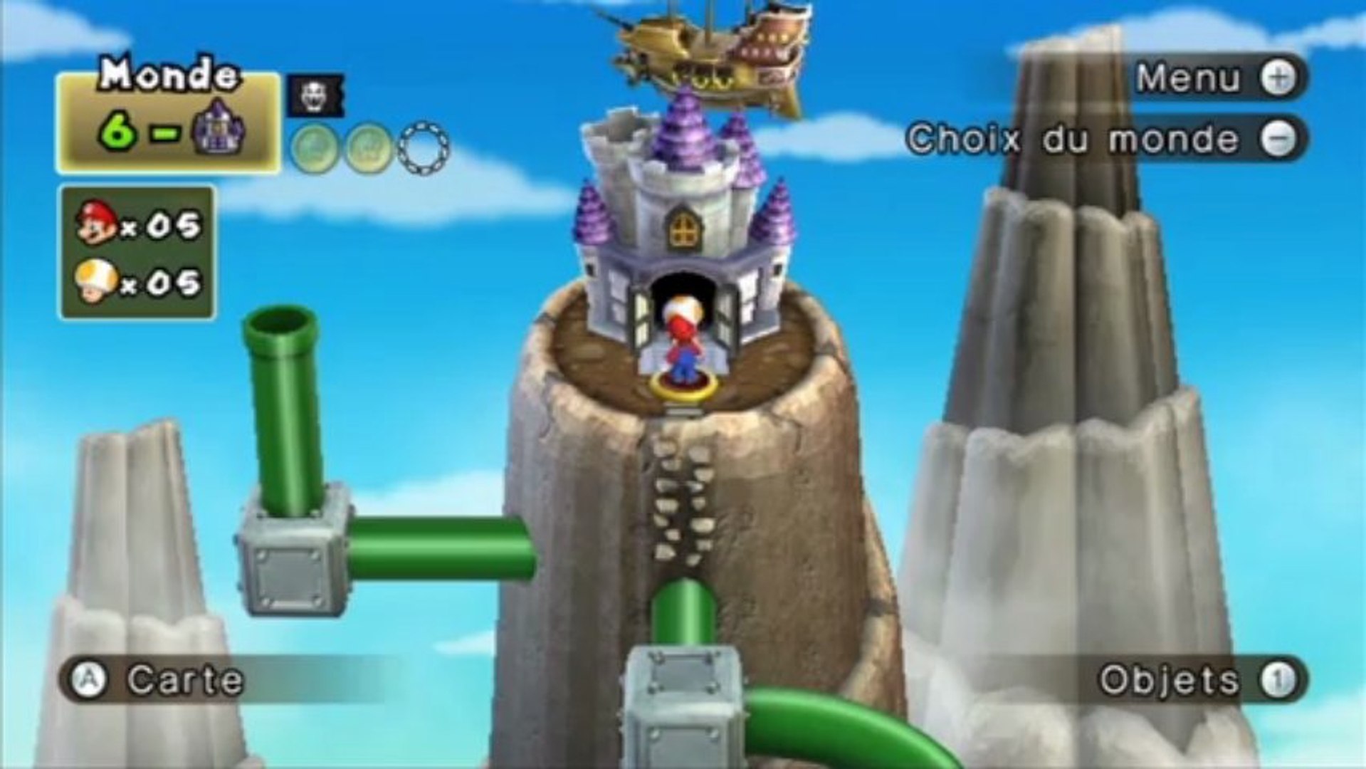New Super Mario Bros. Wii - Monde 6 : Niveau 6-Château - Vidéo Dailymotion