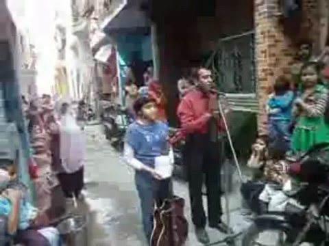 Gospel open air preaching by evangelist Hemant & daughter Glory Daniels