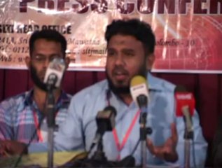 பொதுபல சேனாவுக்கு எதிரான ஸ்ரீ லங்க தவ்ஹீத் ஜமாஅத்தின் ஊடகவியலாளா் சந்திப்பு 02 (sinhala)