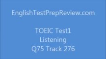 TOEIC Test1 Listening Q75 Track276