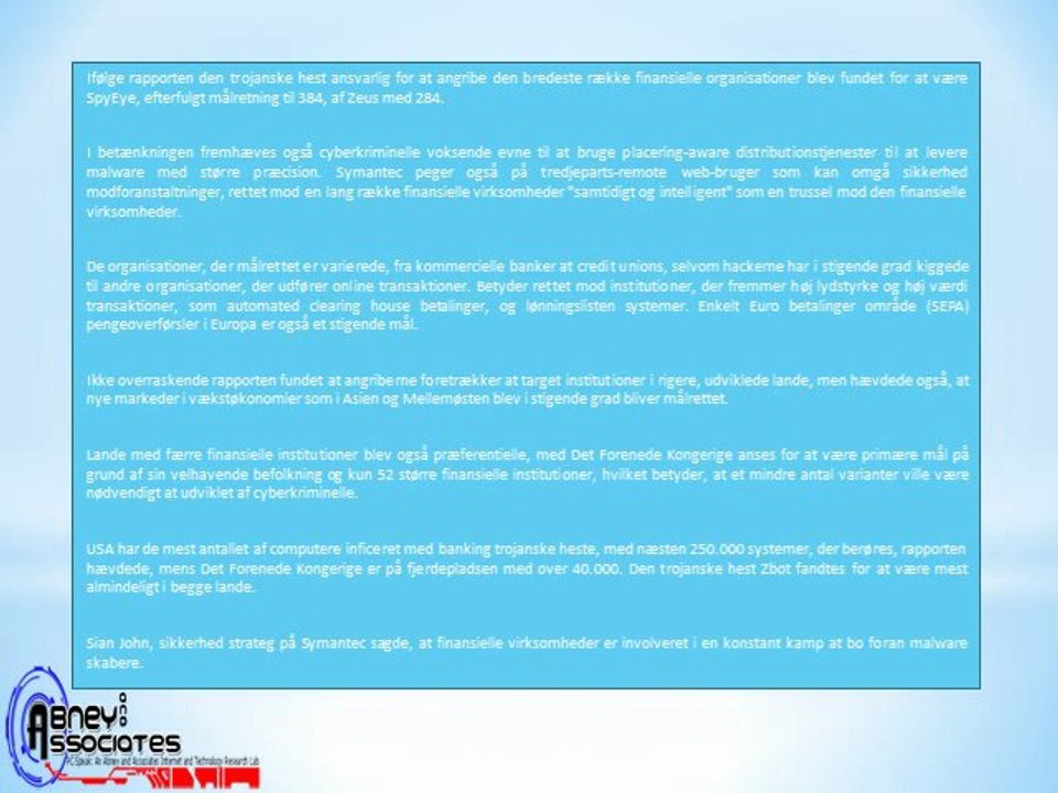 Abney Associates Online Warning and Fraud Prevention