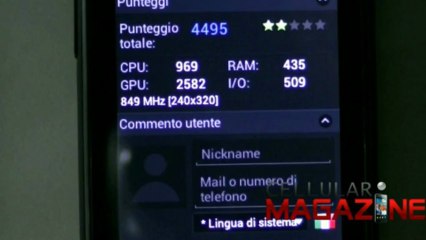 AntuTuBenchmark su Samsung Galaxy Pocket Plus