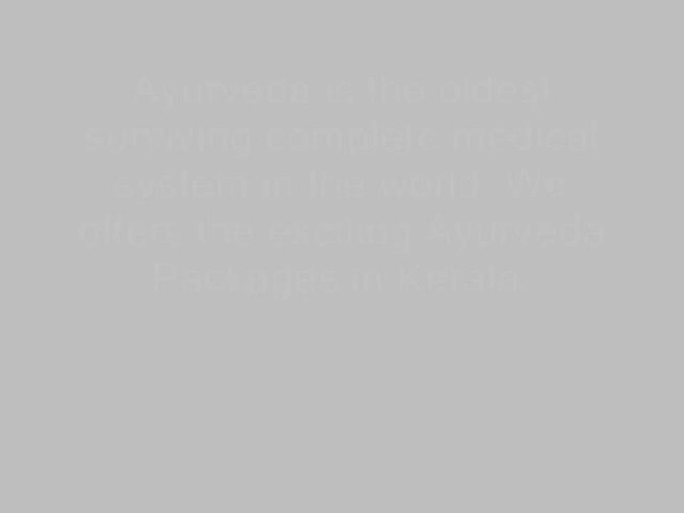 Big Saving on Kerala Ayurveda Packages