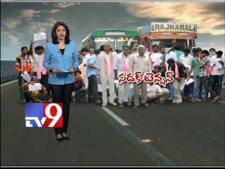 TDP MLA's protest against power cuts