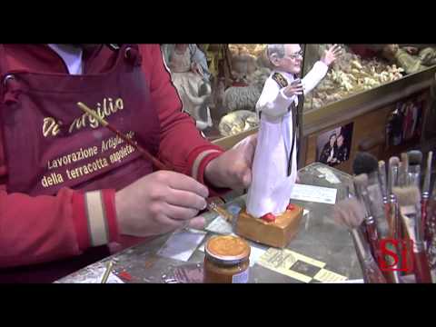 Video Napoli - Papa Francesco già sul presepe (14.03.13)