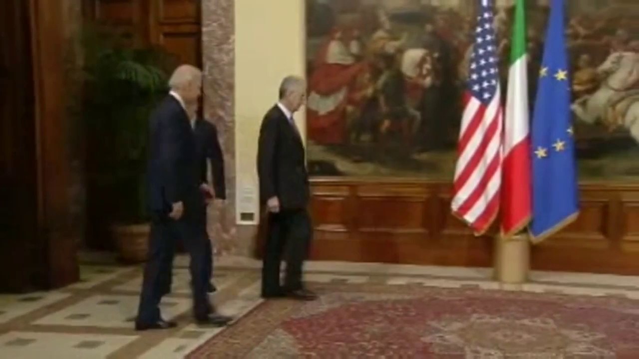 Roma - Presentaziuone del Vicepresidente degli Stati Uniti d'America, Joe Biden (18.03.13)