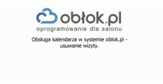 Usuwanie wizyty w kalendarzu systemu oblok.pl / Versum.com