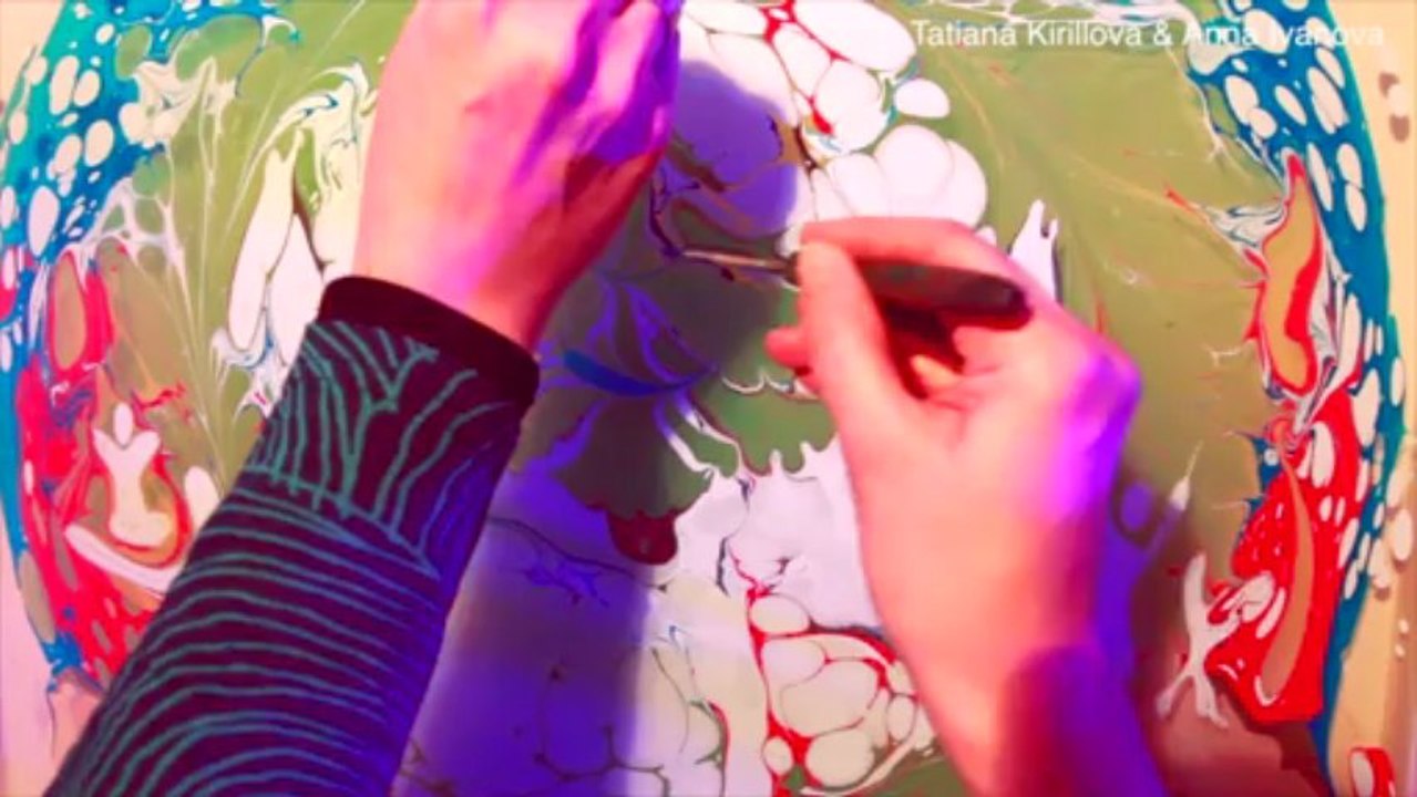 Эбру. Рисунки на воде. Татьяна Кириллова и Анна Иванова