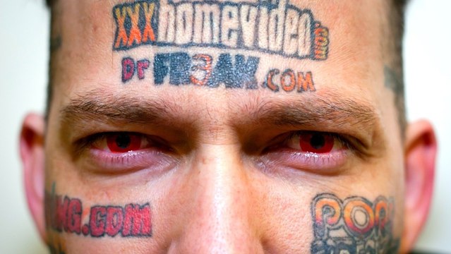 Man Finances Face Tattoo Removal with...More Tats