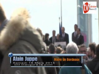 Alain Juppe inaugure le pont chaban-delmas