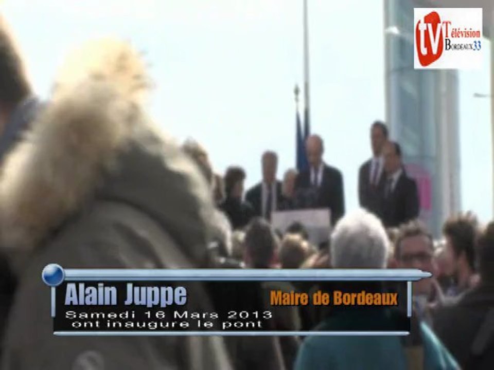 Alain Juppe inaugure le pont chaban-delmas