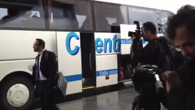 Η άφιξη της Εθνικής Ελλάδας στο Σαράγεβο