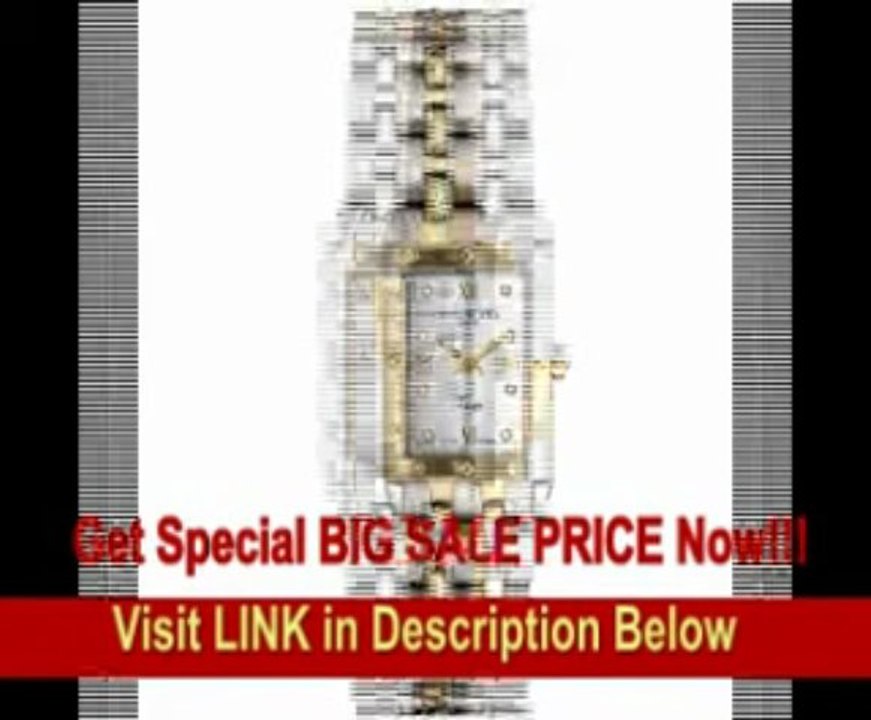 [BEST BUY] Raymond Weil Women's 5971-STP-00995 Tango Diamond Accented 18k Gold-Plated and Stainless Steel Watch