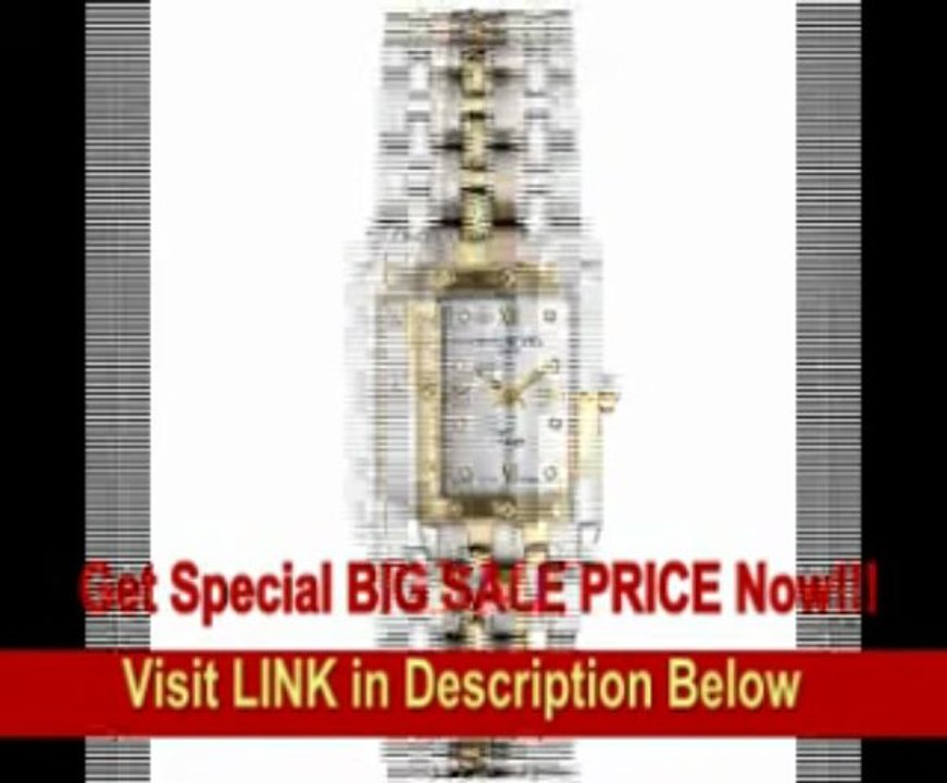 [BEST BUY] Raymond Weil Women's 5971-STP-00995 Tango Diamond Accented 18k Gold-Plated and Stainless Steel Watch