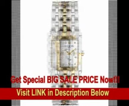 [BEST BUY] Raymond Weil Women's 5971-STP-00995 Tango Diamond Accented 18k Gold-Plated and Stainless Steel Watch