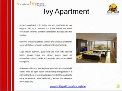 IVY Estate Offers 3 and 4 BHK lavish villas in Pune