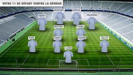 Le 11 de départ des internautes face à la Géorgie