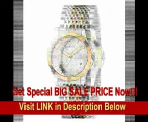 [SPECIAL DISCOUNT] Gucci Women's YA126511 Gucci timeless Steel and Yellow PVD Silver Dial Watch