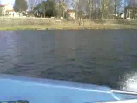 sortie de pêche en bateau sur l'allier le 30/12/2012