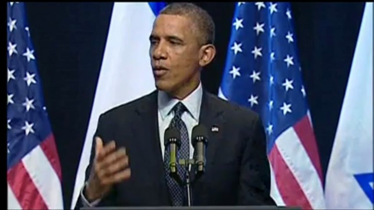 Obama's Speech to Israel - March 21, 2013