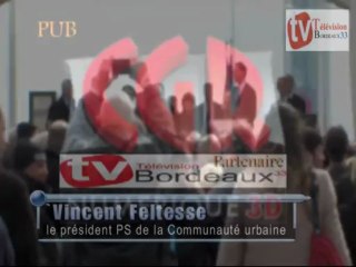 Vincent Feltesse inaugure le pont chaban-delmas