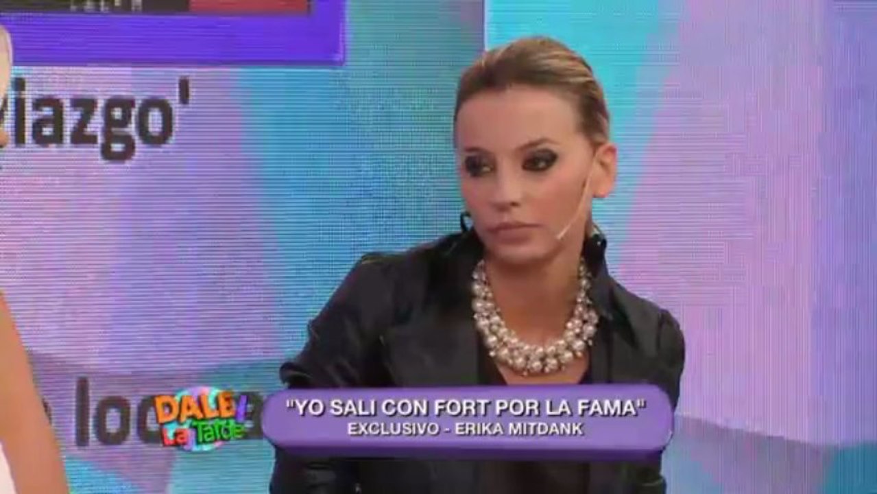 Erika Mitdank desenmascaró a Ricardo Fort