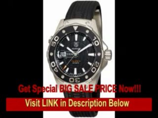 [FOR SALE] TAG Heuer Men's WAJ2110.FT6015 Aquaracer Calibre 5 Automatic 500M Black Rubber Watch