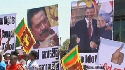Lankans protest UN resolution on war crimes