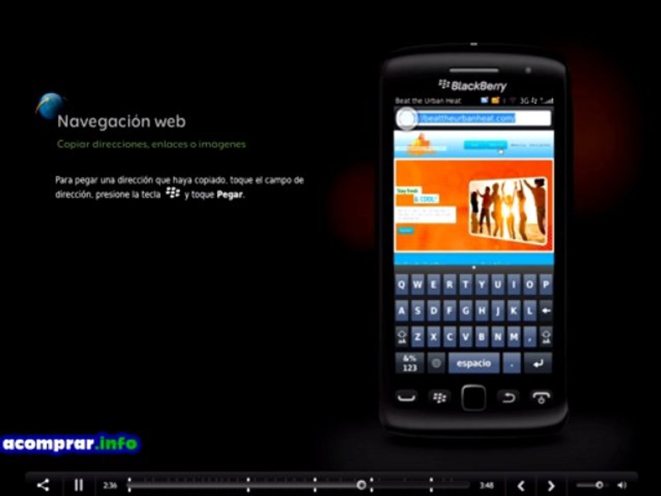 Cómo utilizar el BlackBerry Torch 9860 paso a paso en español latino