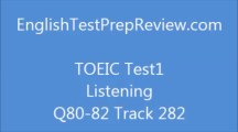 TOEIC Test1 Listening Q80 Track282