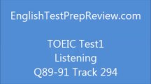 TOEIC Test1 Listening Q89 Track294