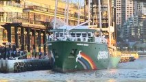 Greenpeace sails into Sydney