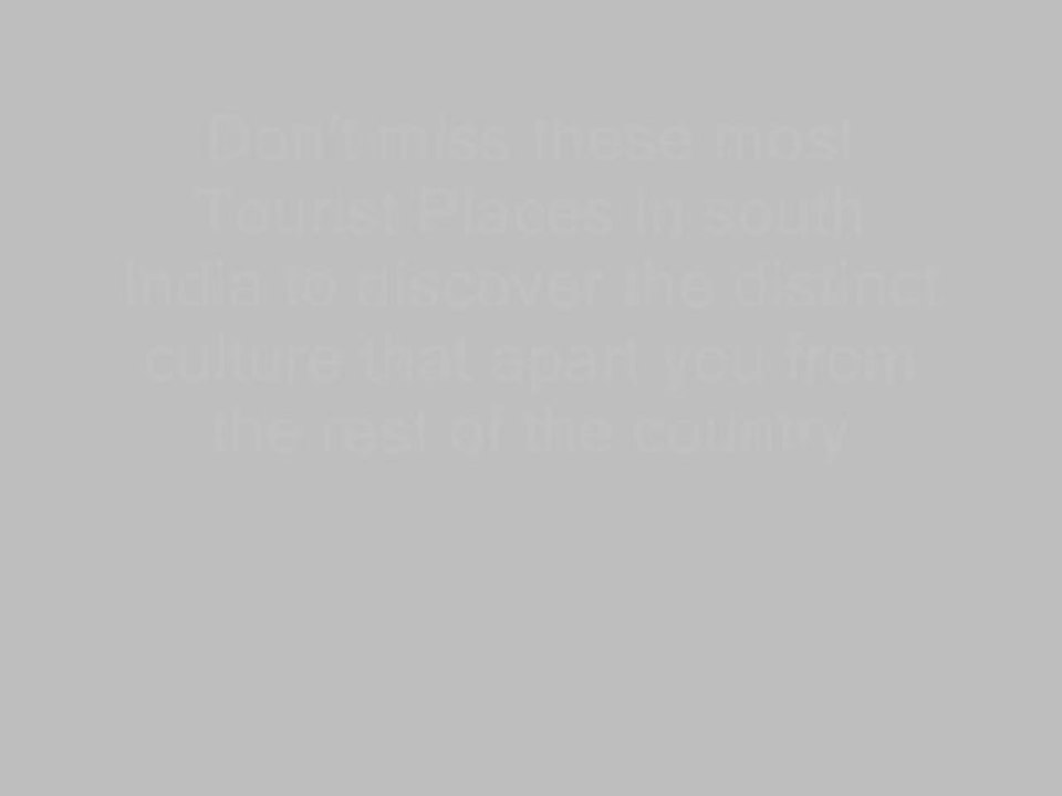 Get Exciting Offers in South India Vacation Packages