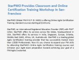 StarPMO Provides Classroom and Online PMI-ACP Agile Certification Training Workshop In San Francisco