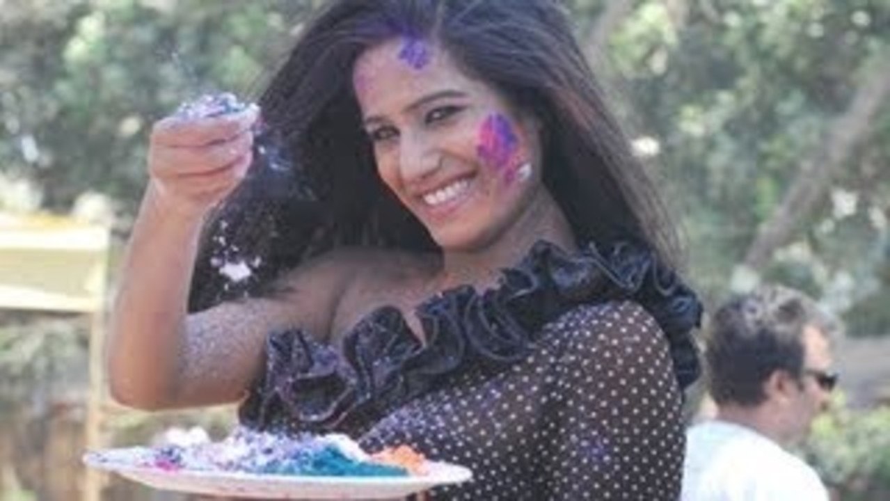 Poonam Pandey Plays Holi @ Color Blast 2013