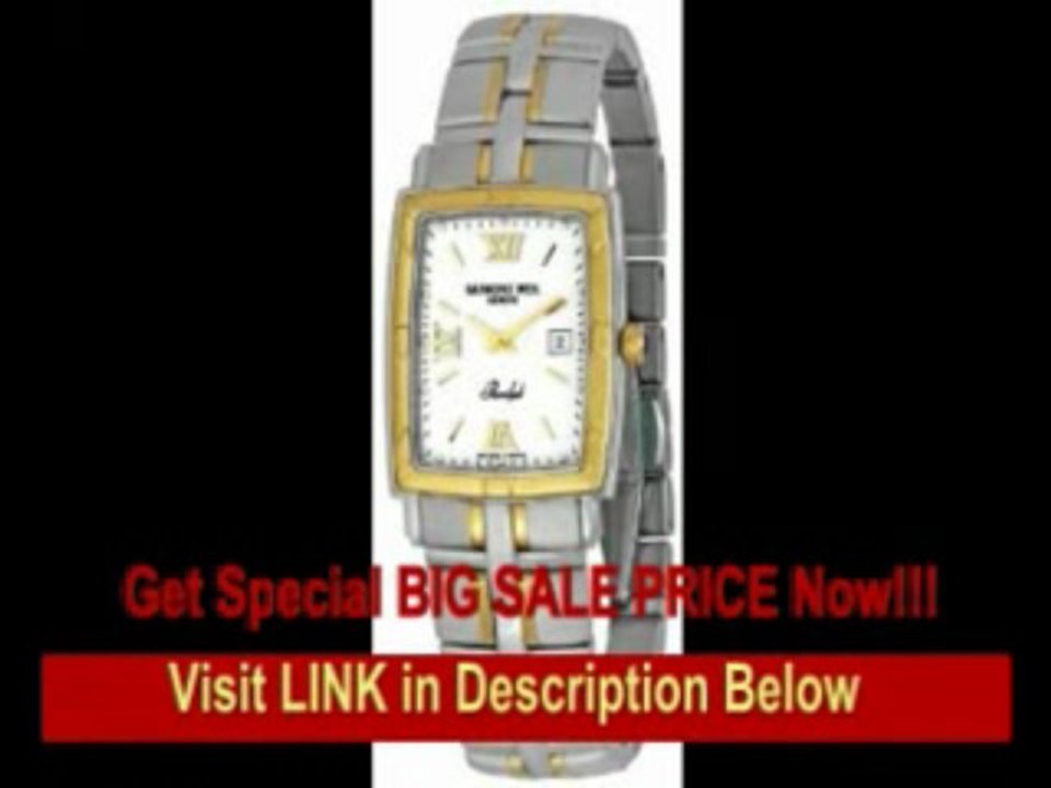 [FOR SALE] Raymond Weil Men's 9340-STG-00307 Parsifal White Textured Dial Watch