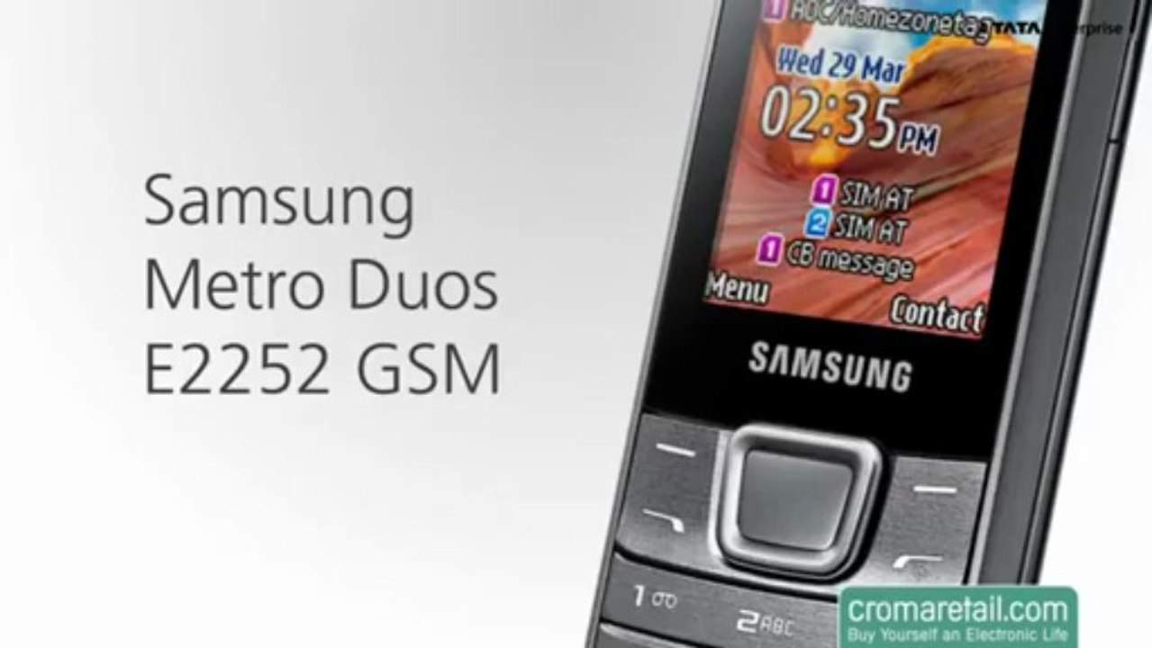 Samsung Metro Duos E2252 Gsm Mobile Phone (Dual Sim)